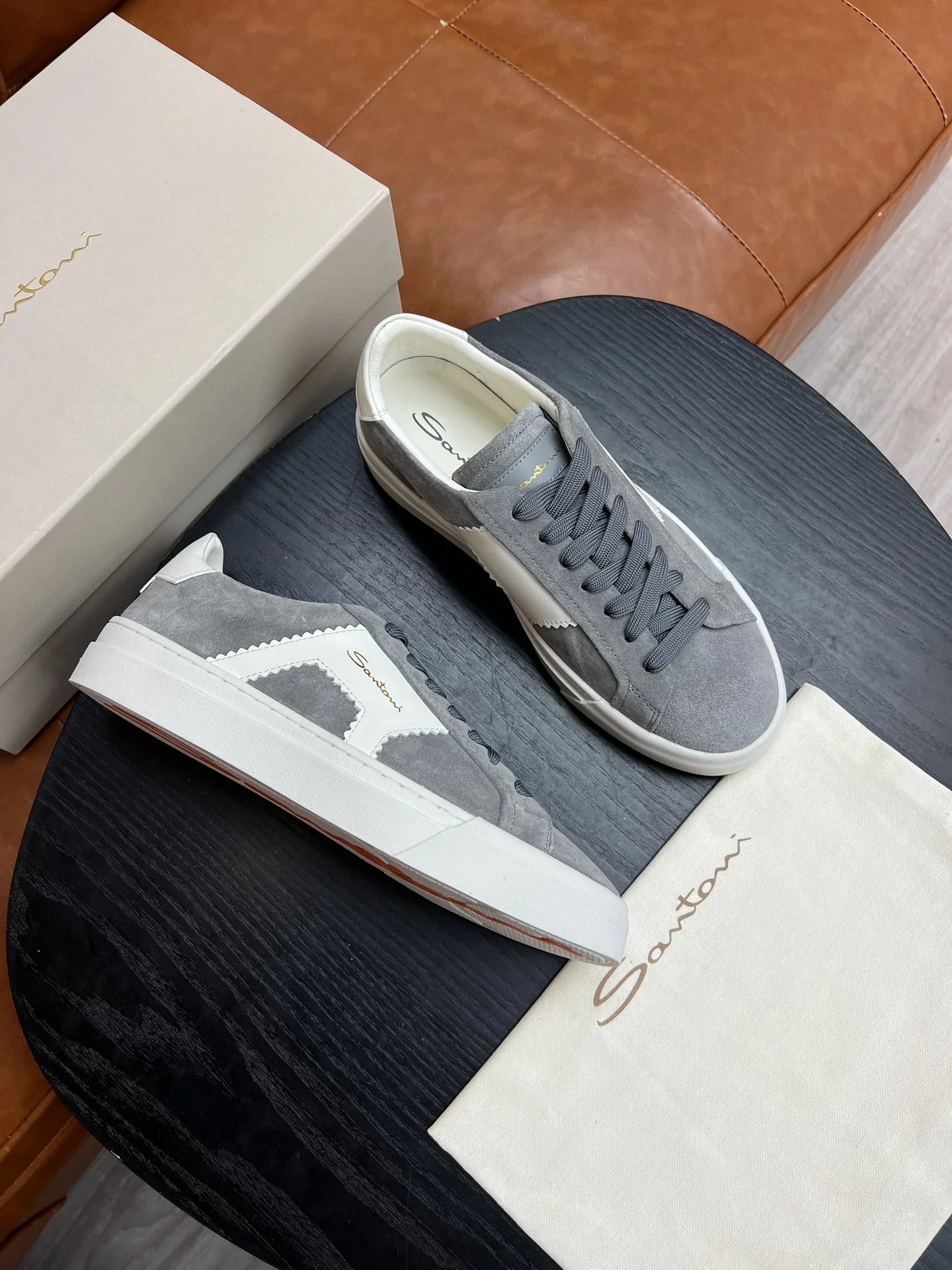 Santoni Sneakers Lace-Up and Slip-On image 5