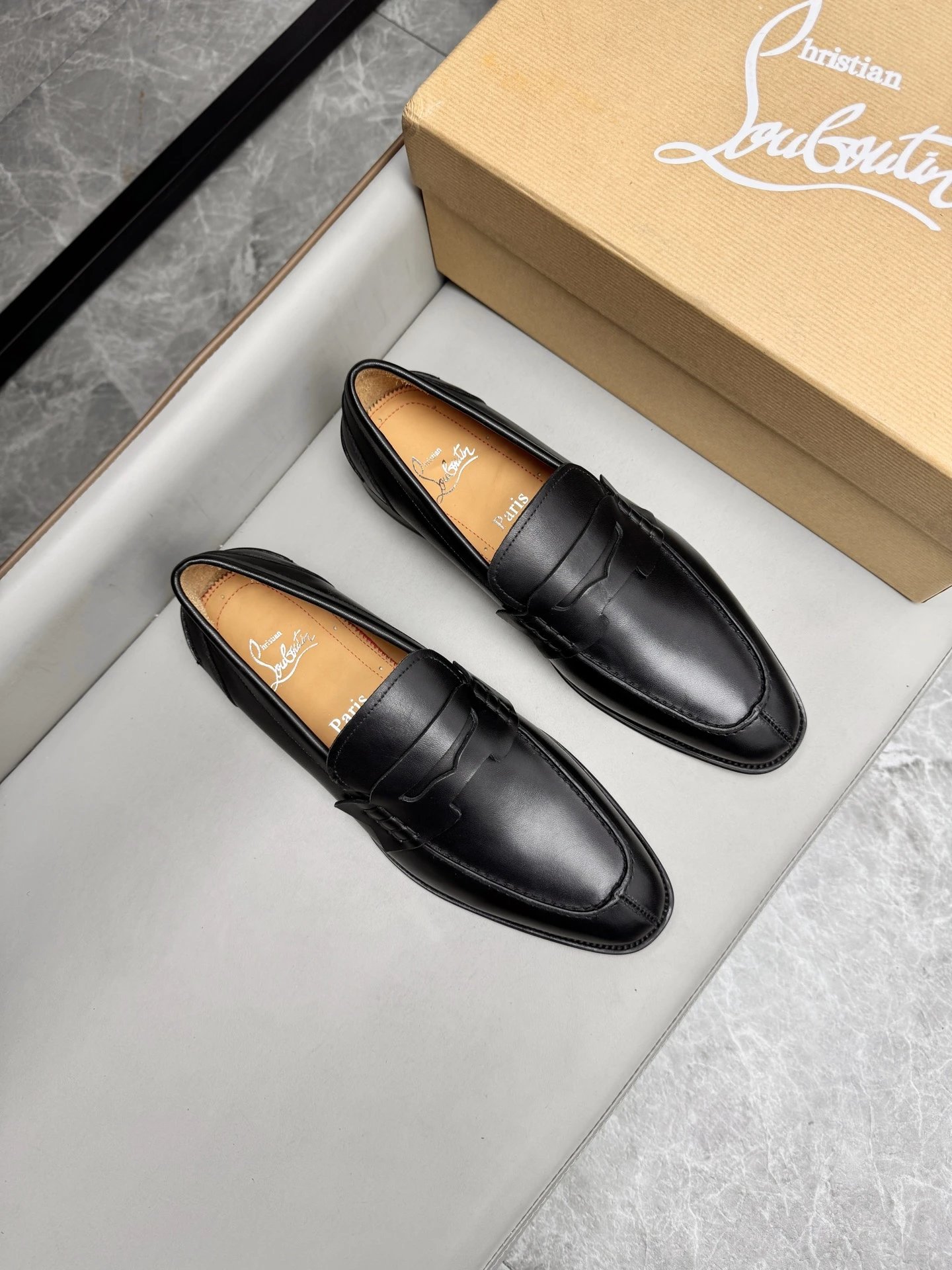 Christian Louboutin Leather Shoes C11 Square-Toe Dress image 3