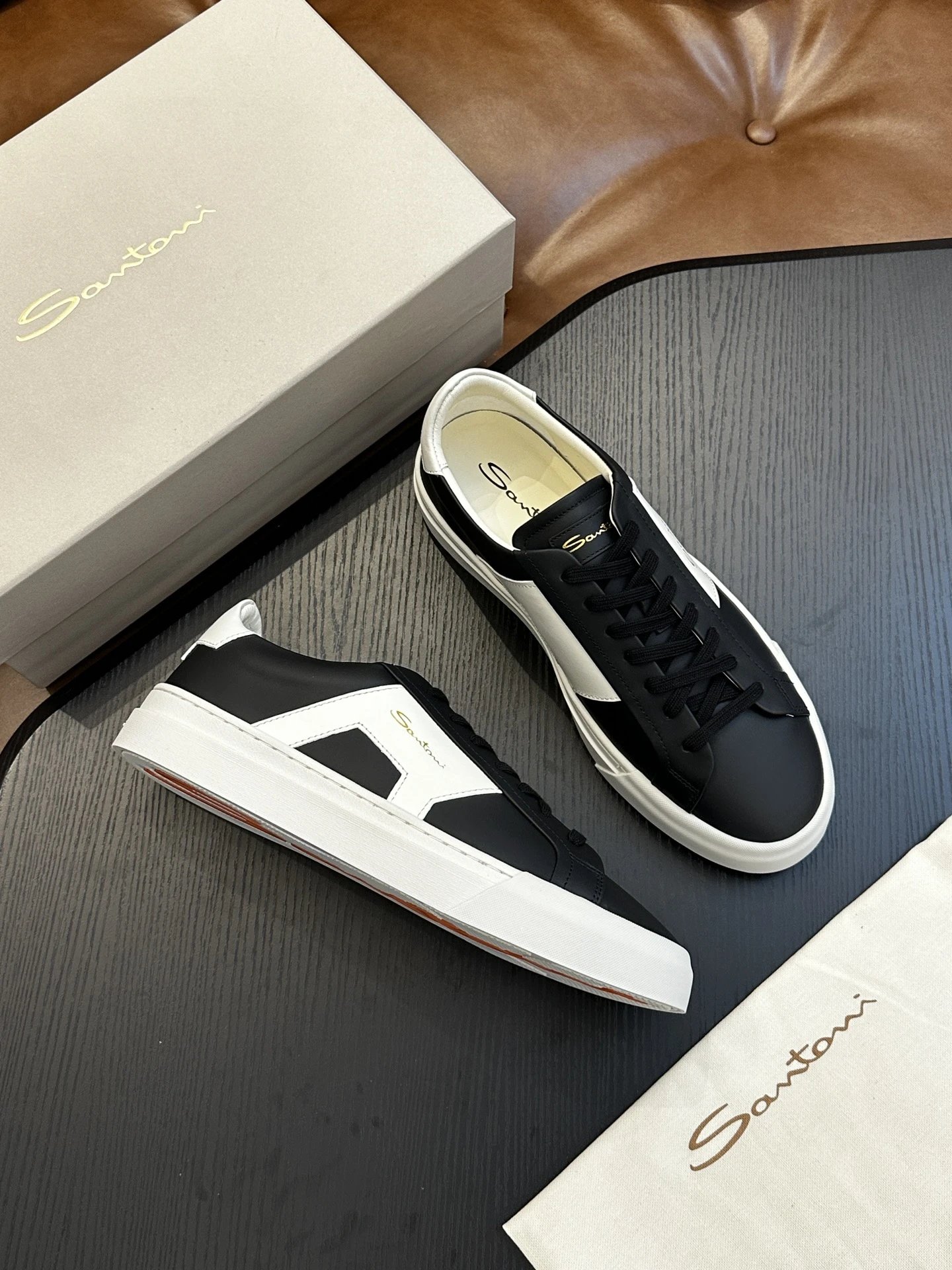 Santoni Sneakers Lace-Up and Slip-On image 7