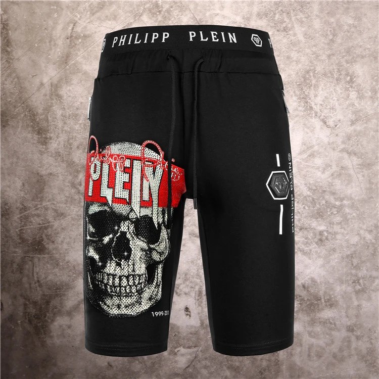 Philipp Plein Graphic Drawstring Shorts — 19