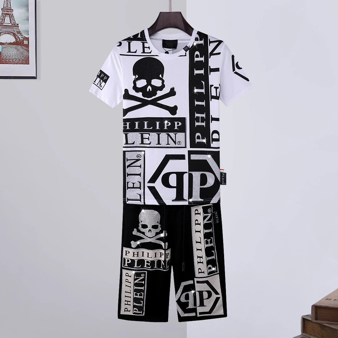 Philipp Plein Graphic Drawstring Shorts — 27