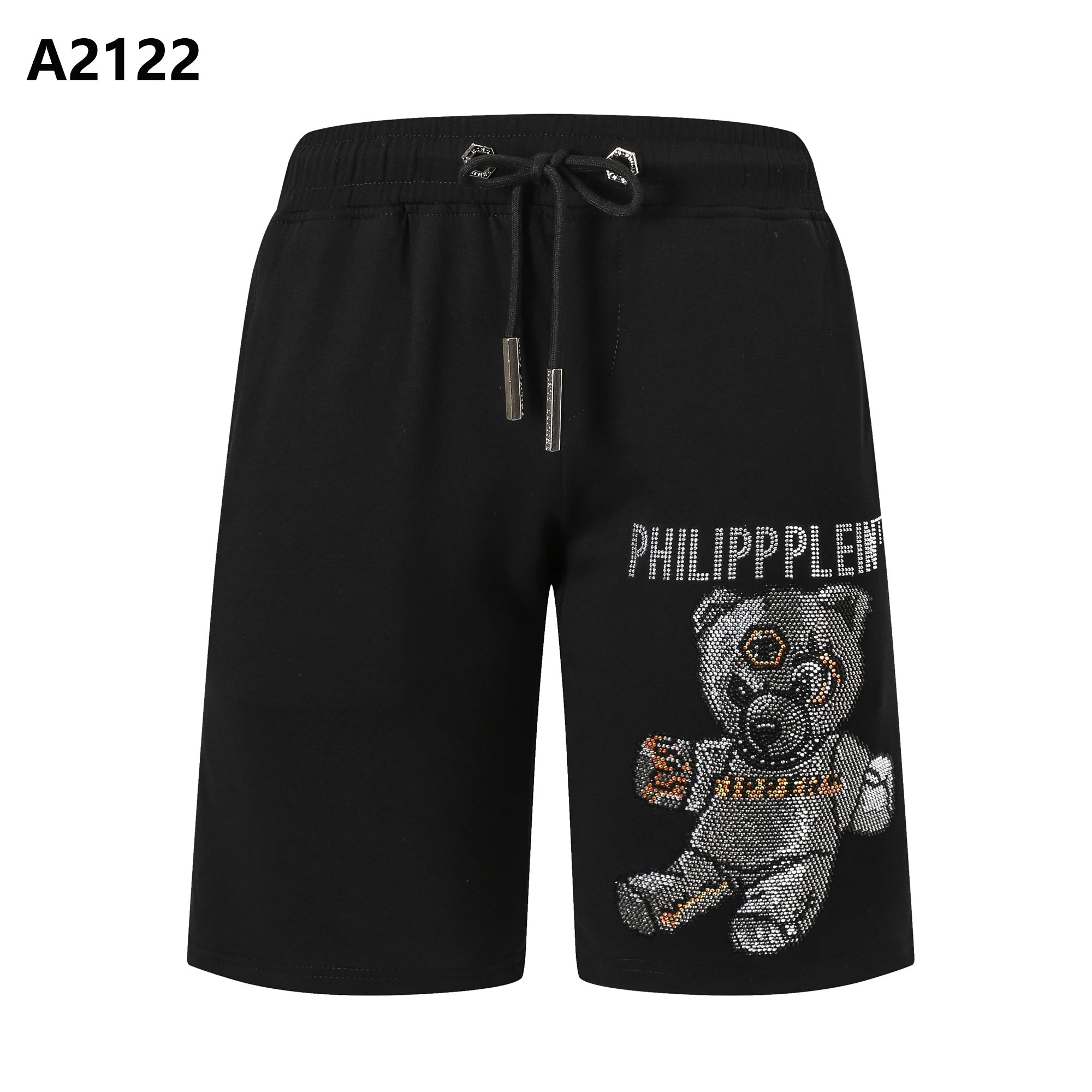 Philipp Plein Graphic Drawstring Shorts — 04
