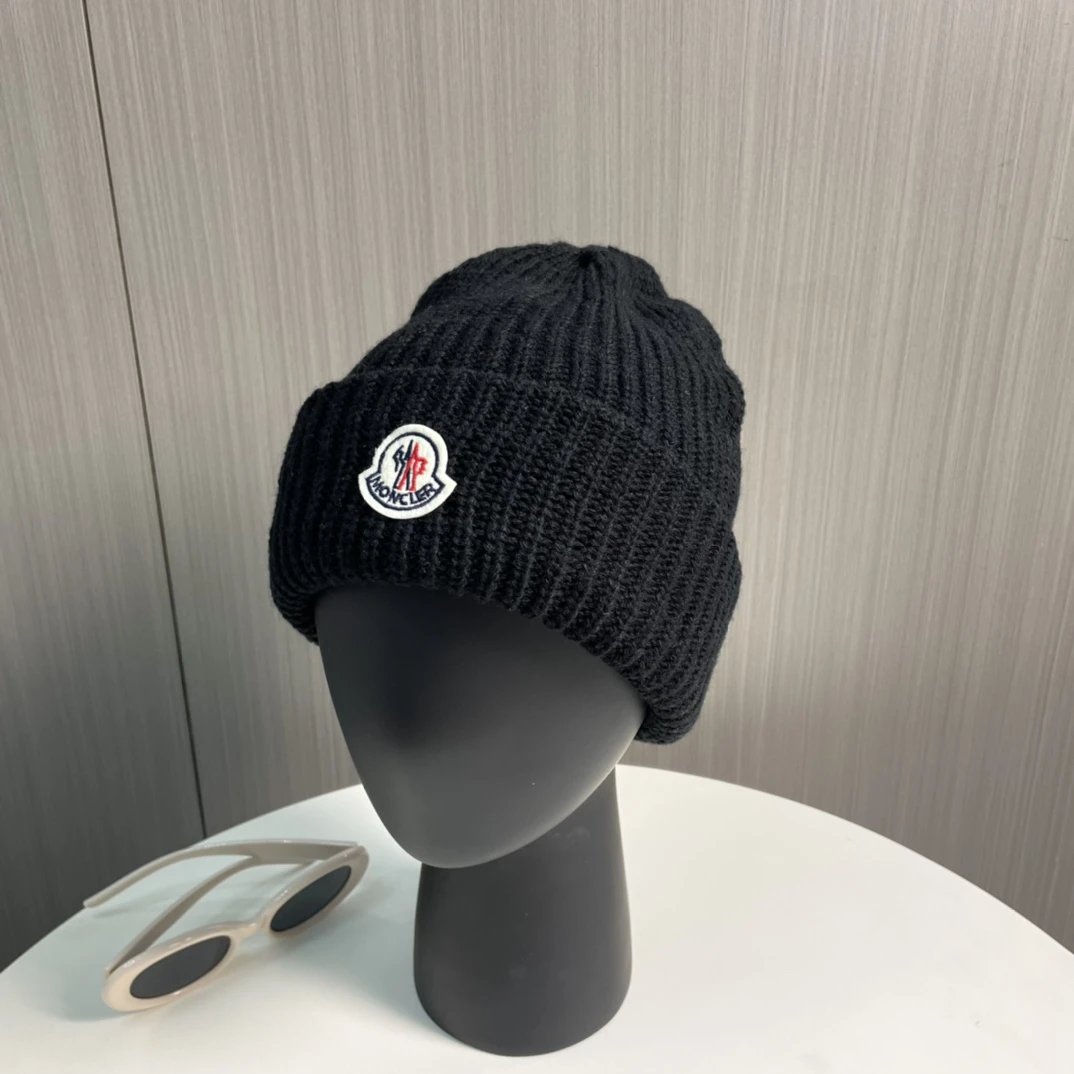 Moncler Hats Rib-Knit Cuffed Beanie image 2