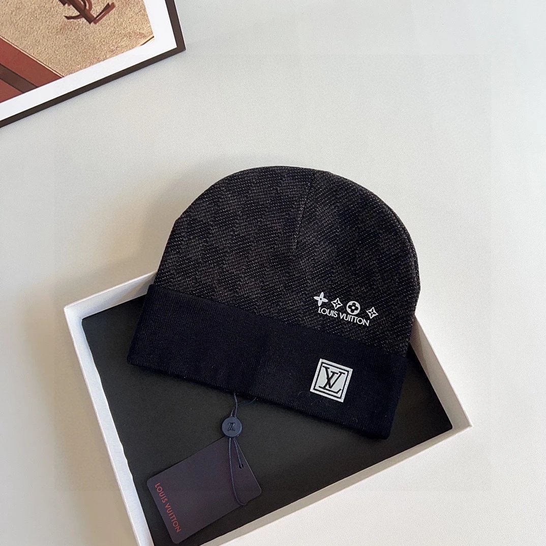Moncler Hats Rib-Knit Cuffed Beanie — 12