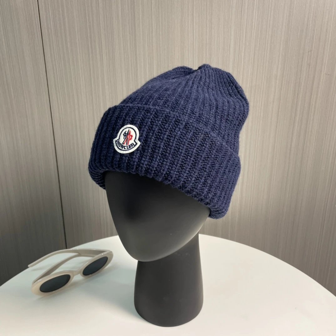 Moncler Hats Rib-Knit Cuffed Beanie image 4