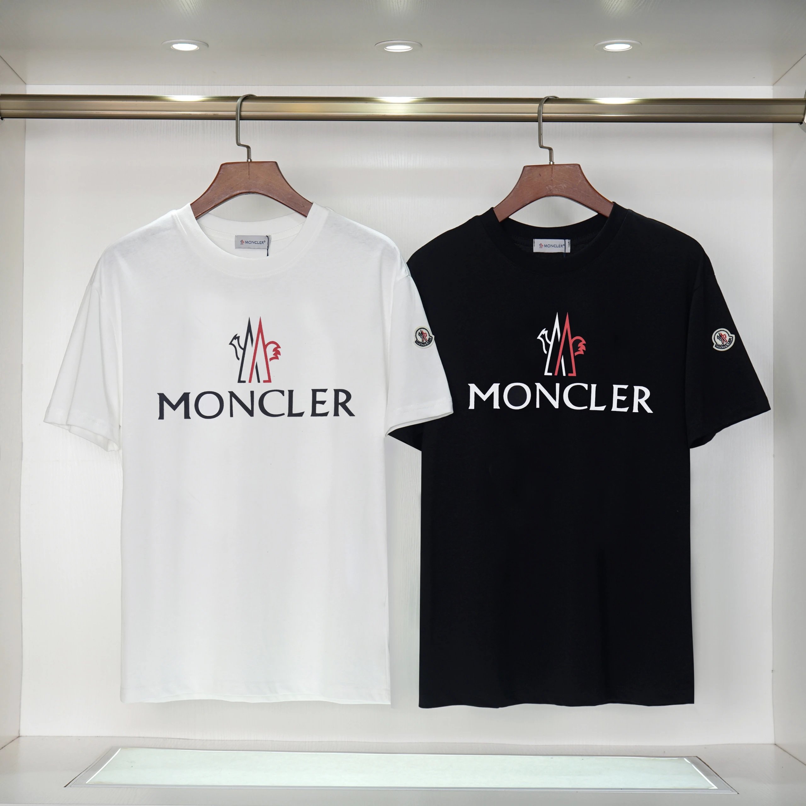 Moncler T-Shirts 1952 Logo Print — 14