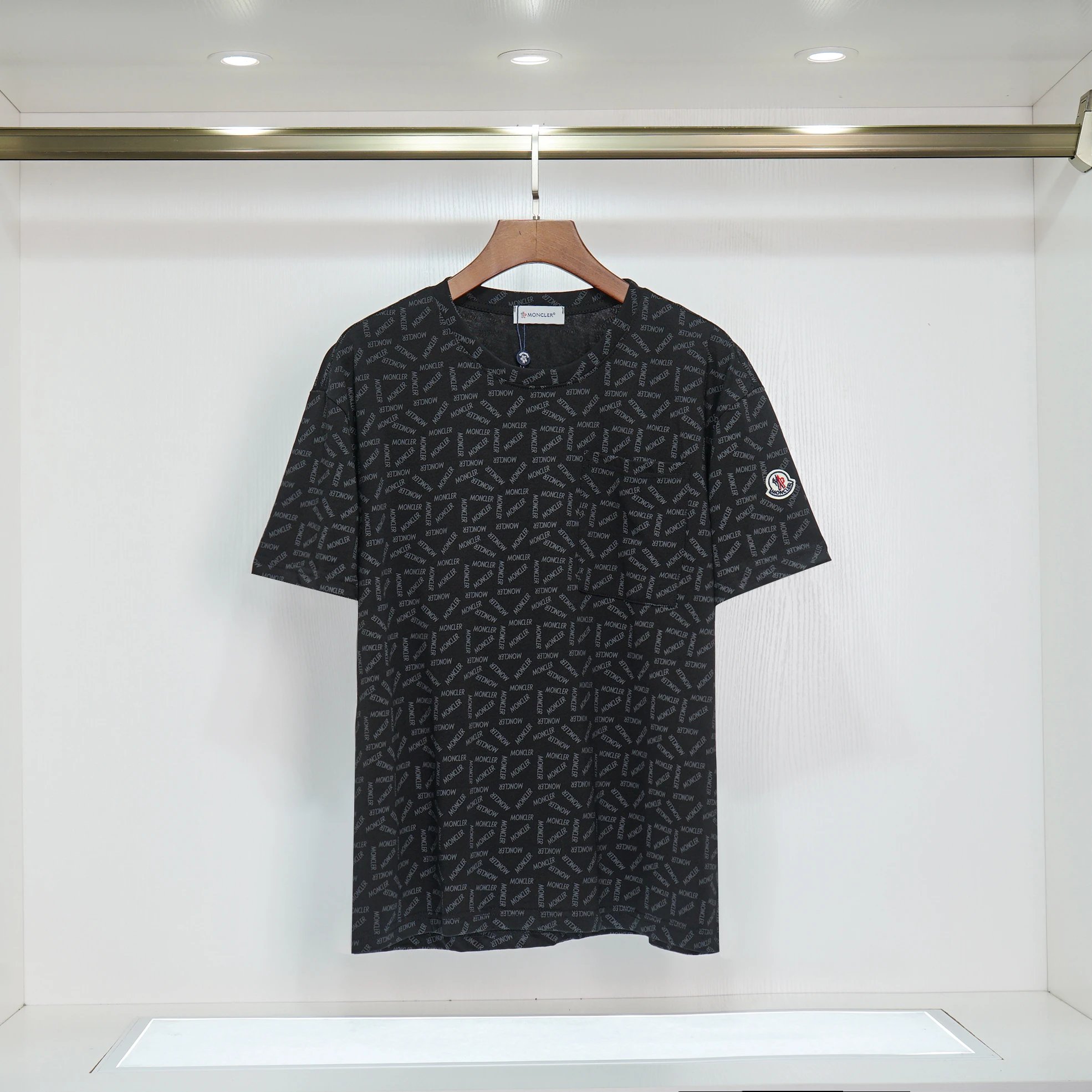Moncler T-Shirts 1952 Logo Print — 34