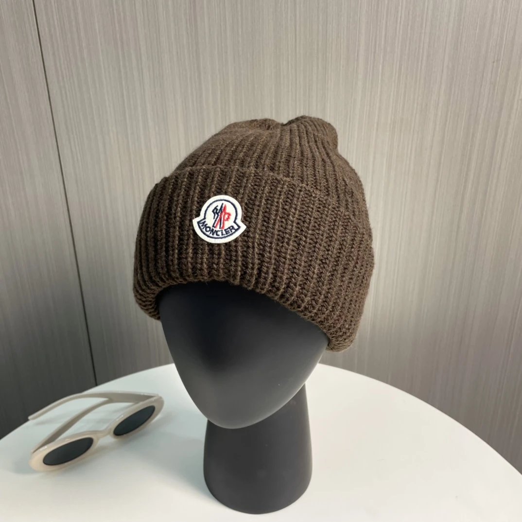 Moncler Hats Rib-Knit Cuffed Beanie — 02