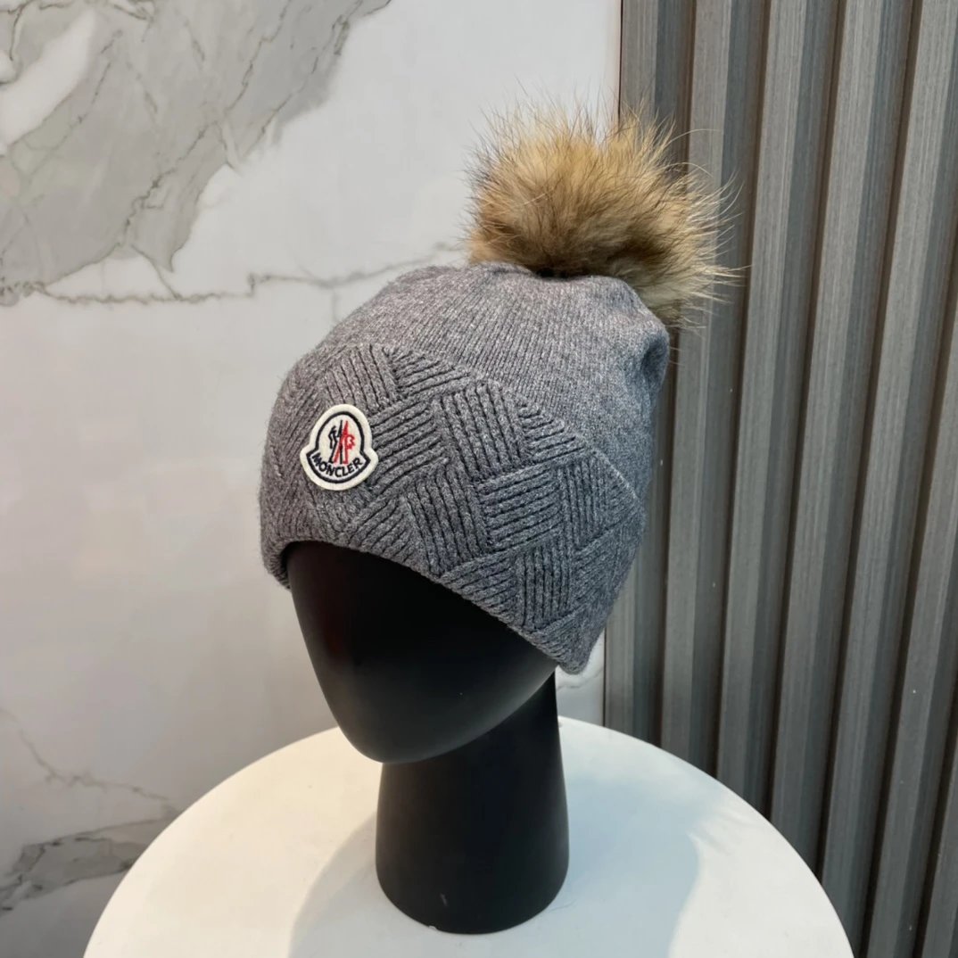 Moncler Hats Rib-Knit Cuffed Beanie image 12