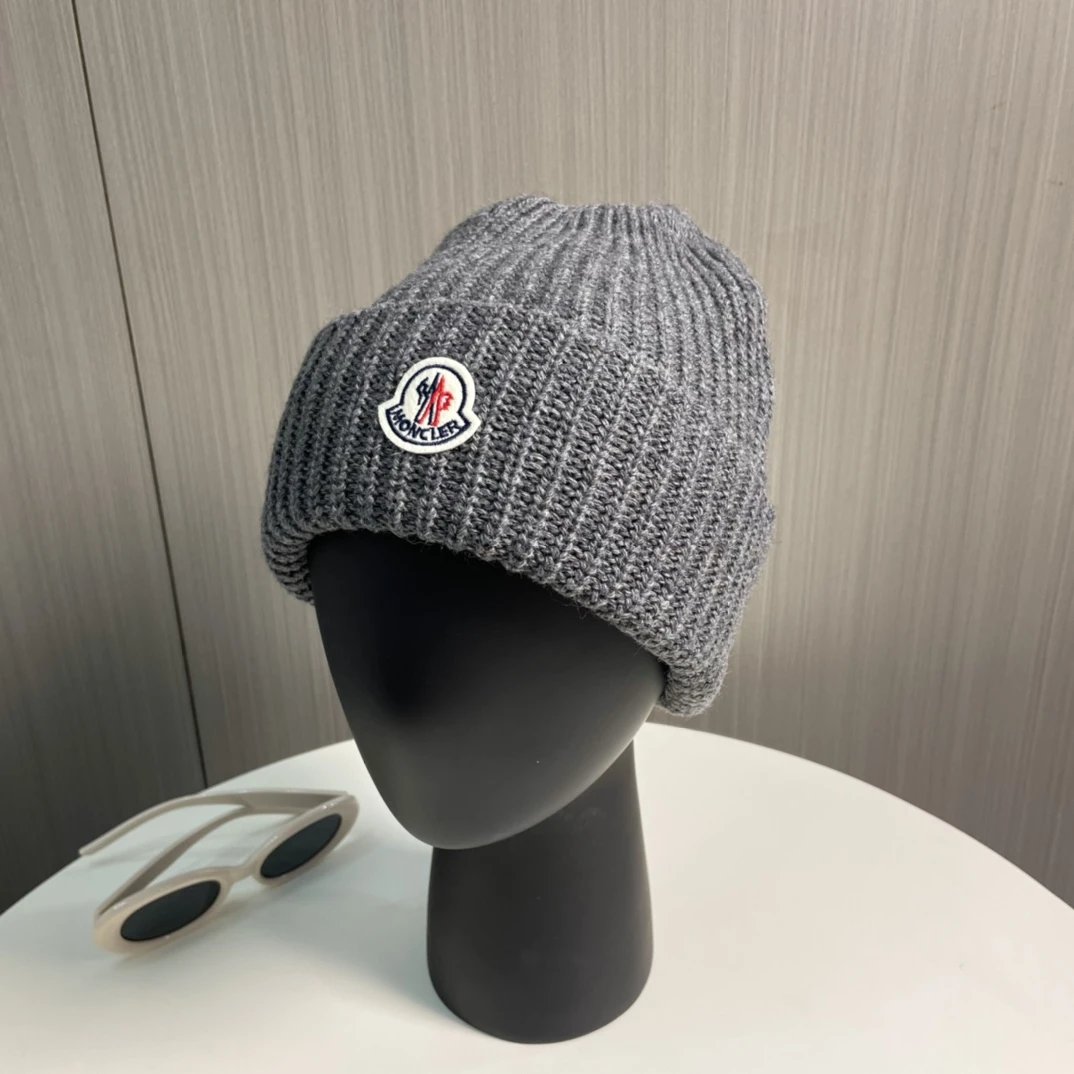 Moncler Hats Rib-Knit Cuffed Beanie image 5