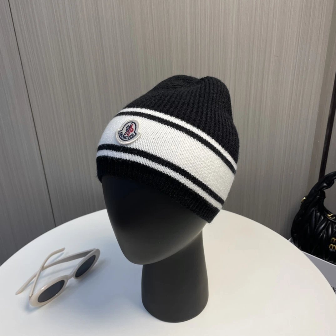 Moncler Hats Rib-Knit Cuffed Beanie image 6