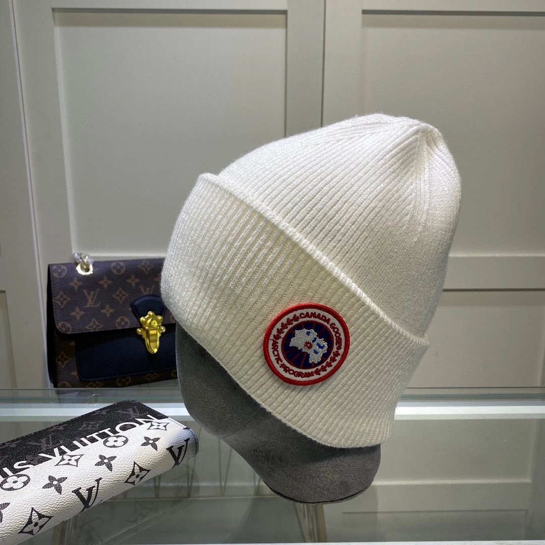 Gucci Hats GG Monogram Striped Cuff Knit Beanie — 25