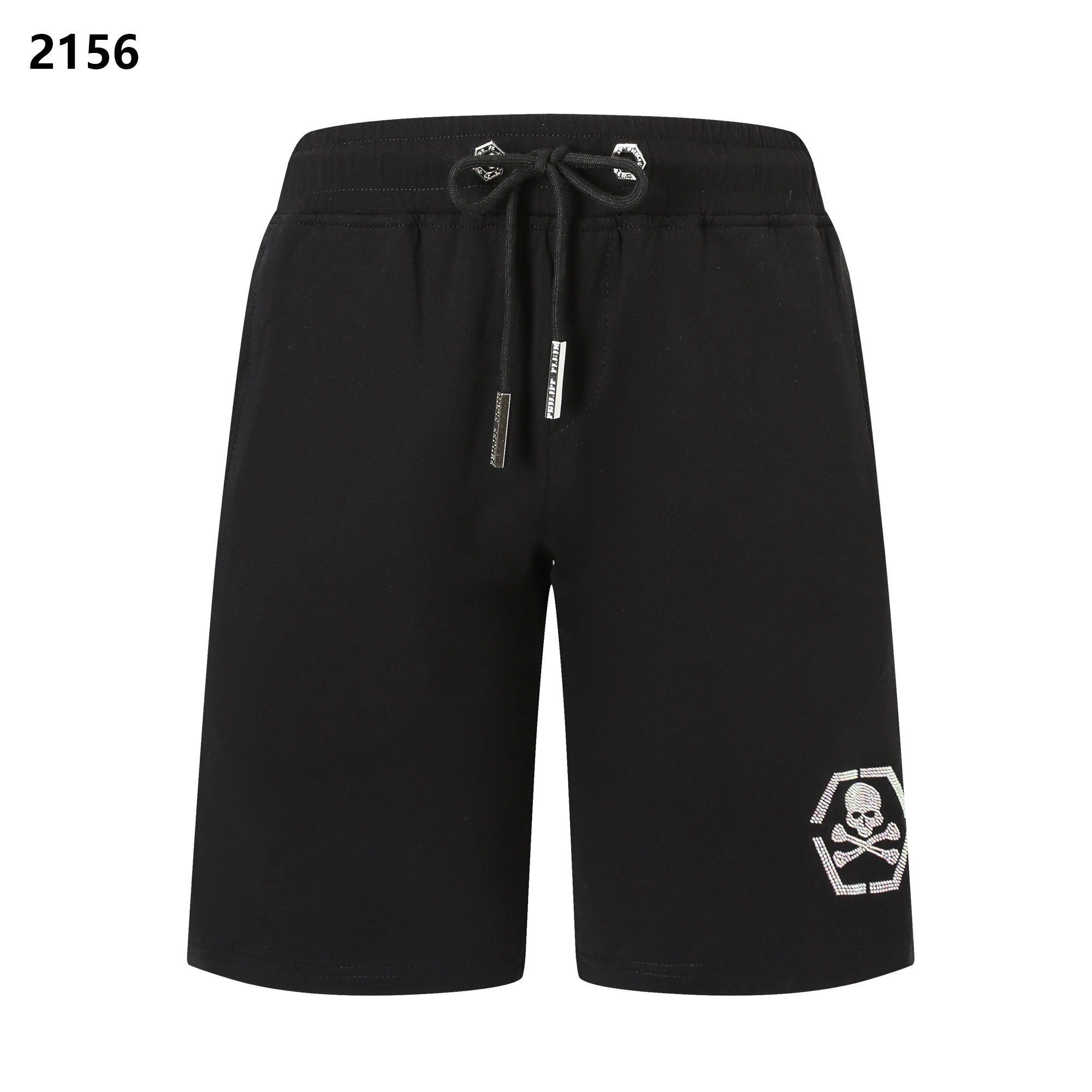 Philipp Plein Graphic Drawstring Shorts — 01