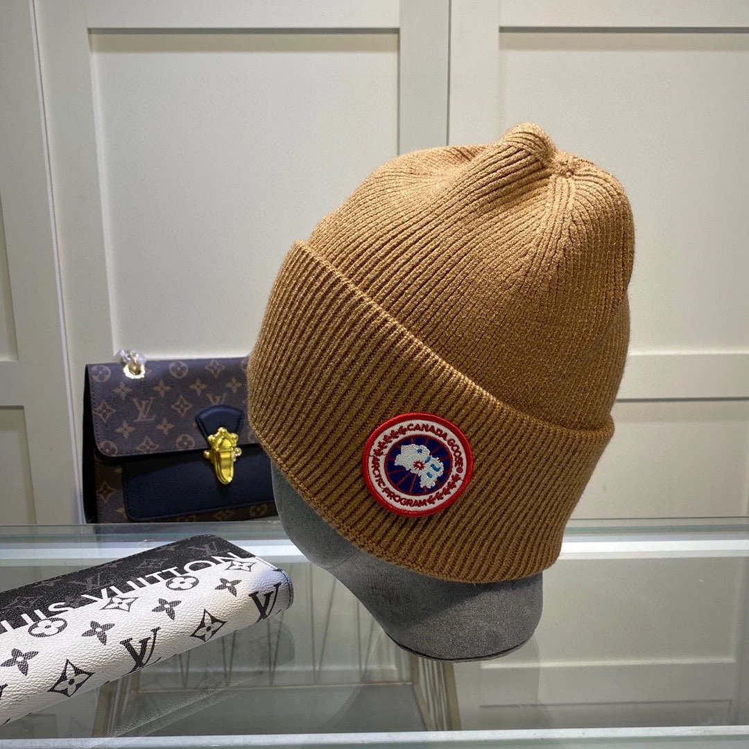 Gucci Hats GG Monogram Striped Cuff Knit Beanie — 29