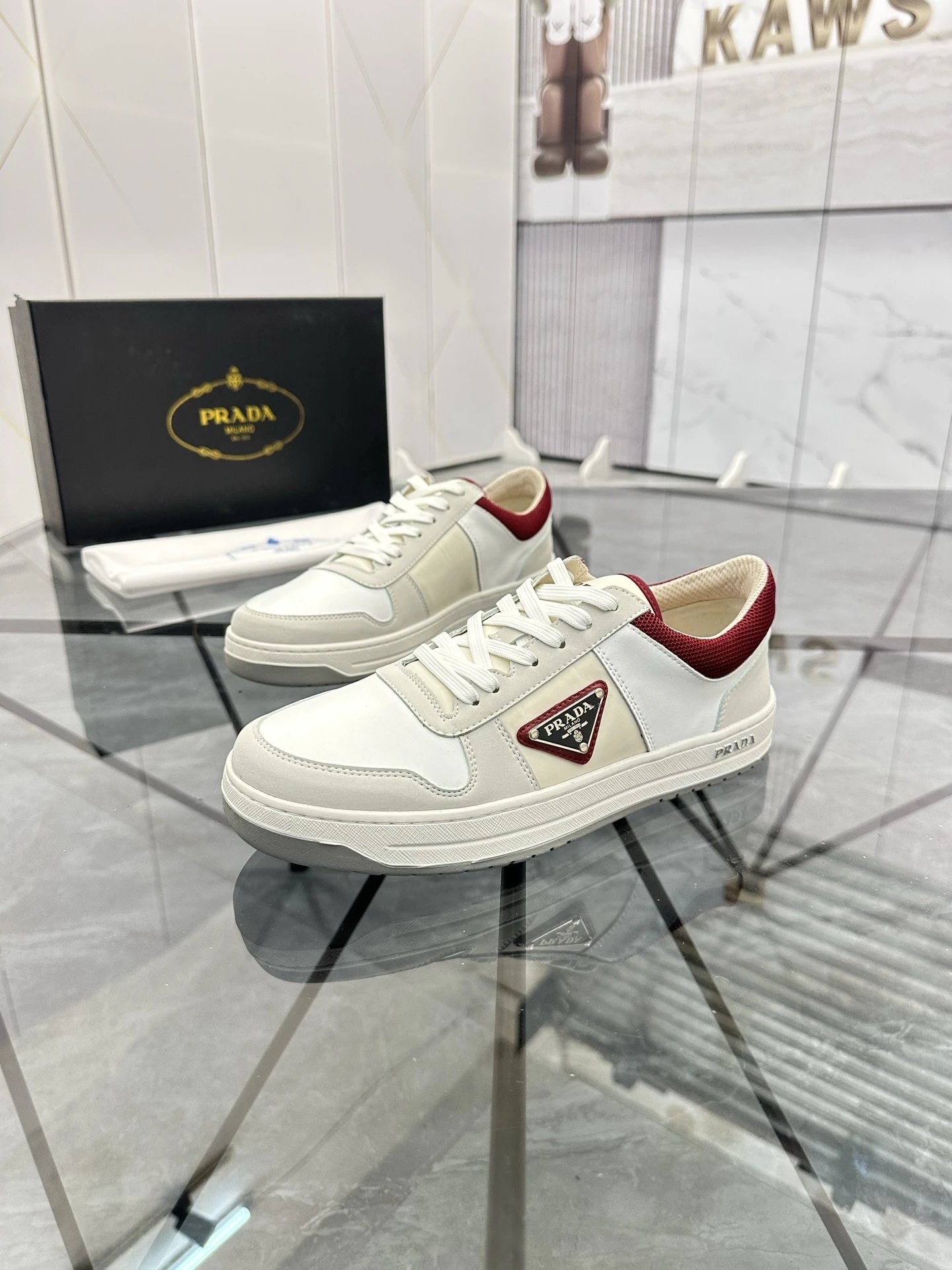 Prada Sneakers Low-Top Triangle Logo — 19