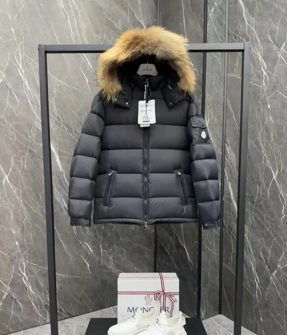 Philipp Plein Diamond Quilted Down Jacket Black product detail 13 in Litbuy spreadsheet finds