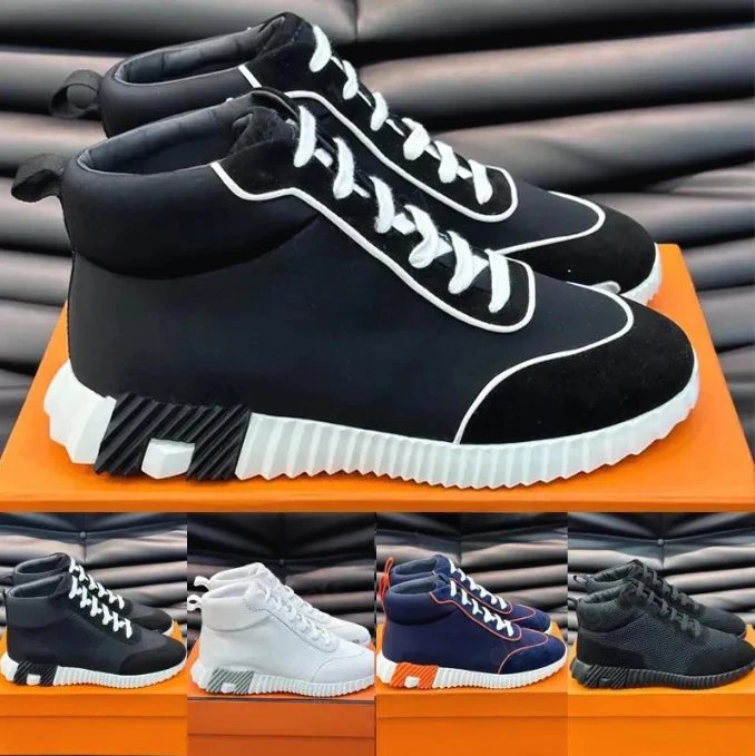 Unbranded Sneakers High-Top Lace-Up with Ribbed Sole image 2