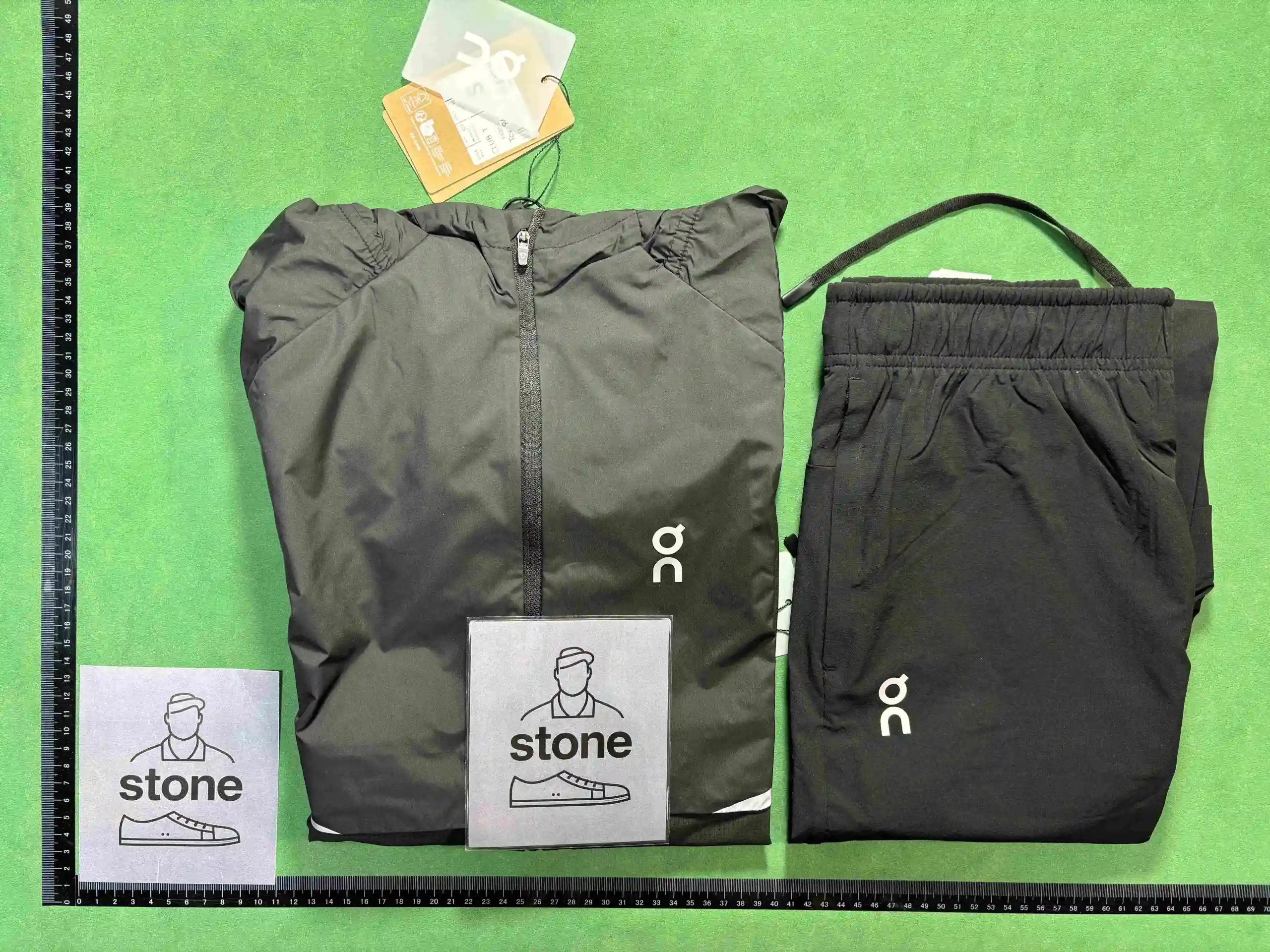 On Tracksuits Hooded Color-Block Jacket and Pants Set image 2