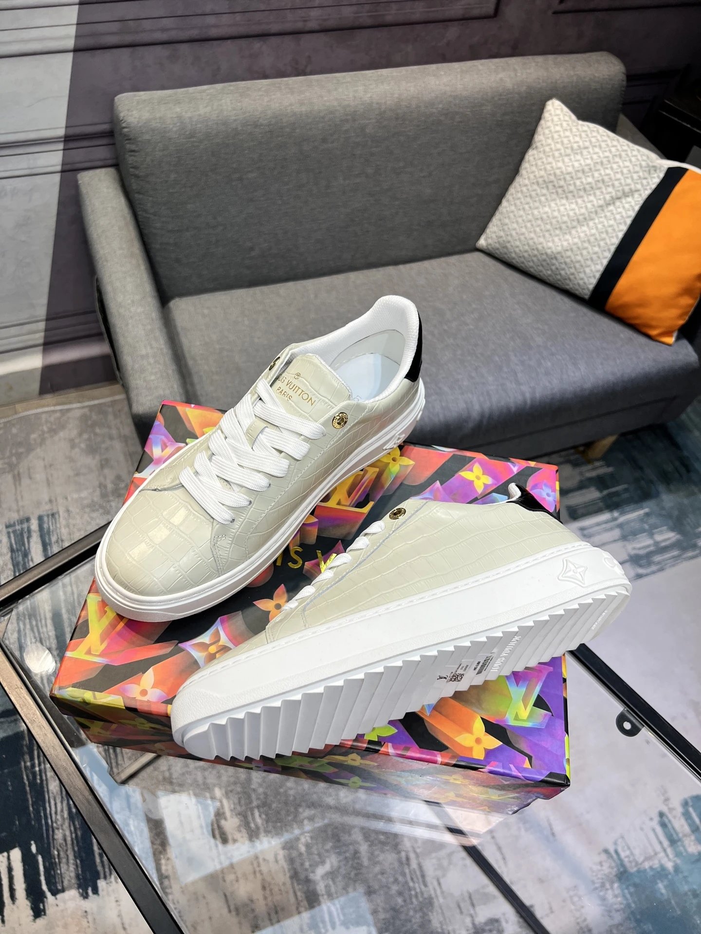 Louis Vuitton Sneakers Low-Top Lace-Up Monogram image 9