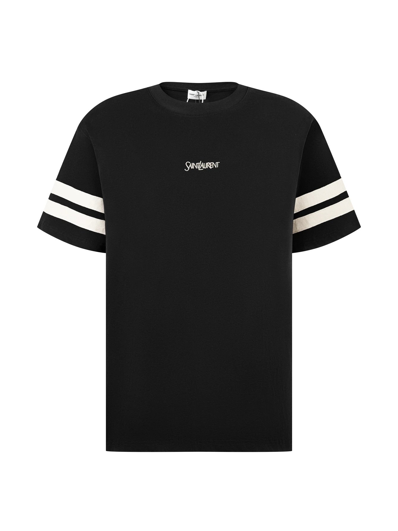Saint Laurent T-Shirts Logo-print crew-neck T-shirt — 20