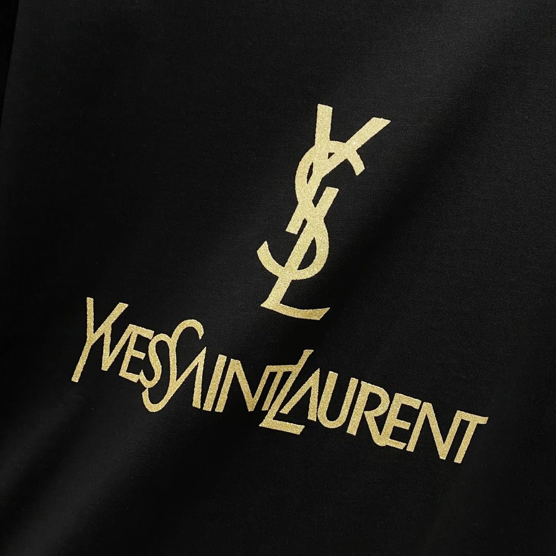 Saint Laurent T-Shirts Logo-print crew-neck T-shirt image 11