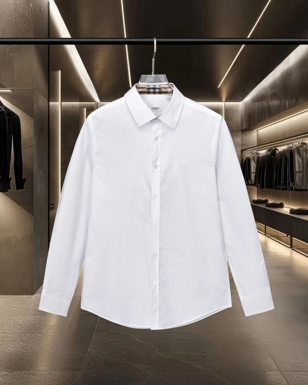 Burberry Shirts Long-sleeve check button-up shirt — 15