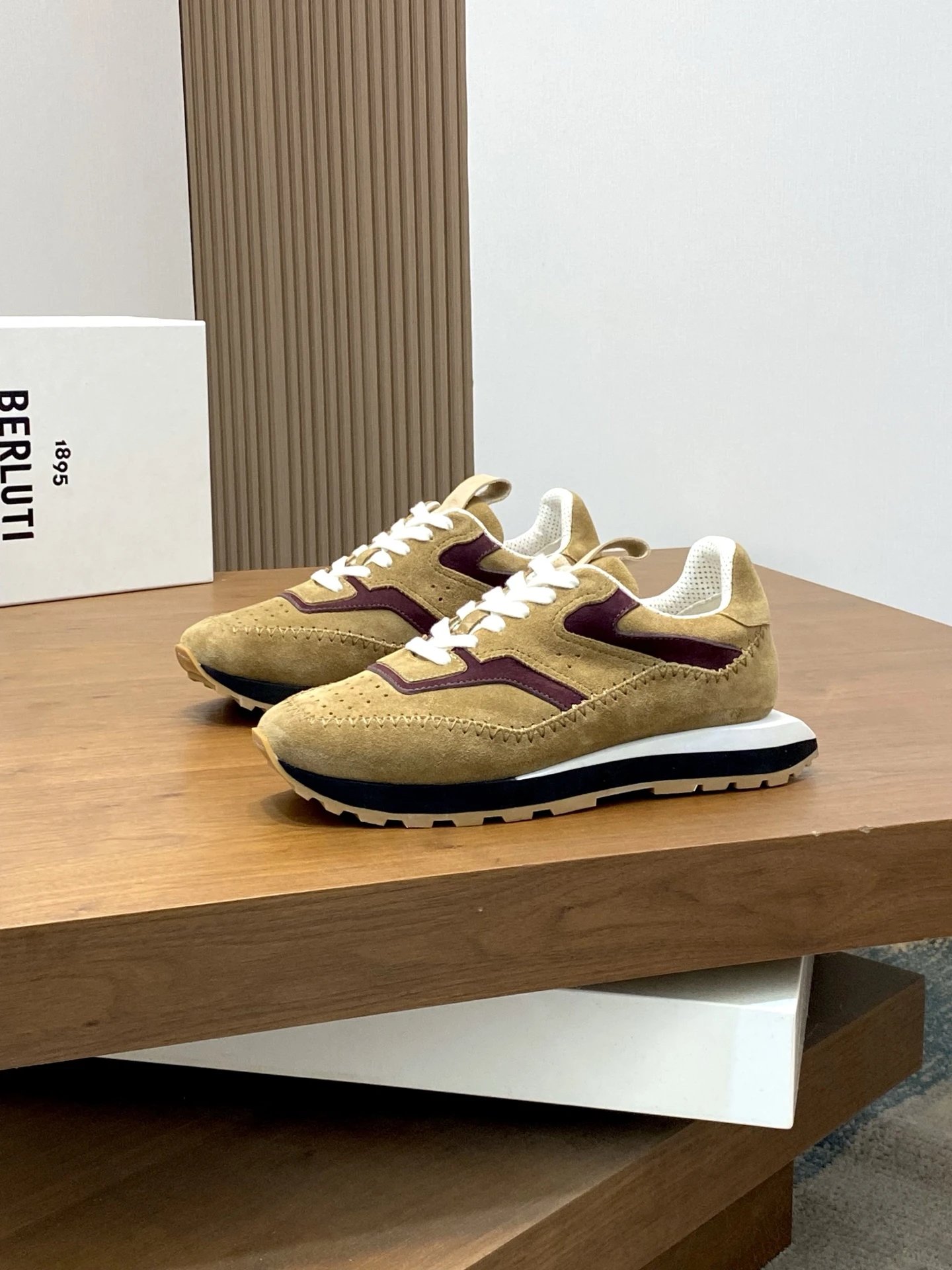 Berluti Sneakers Low-Top Leather with Perforated Panels image 10