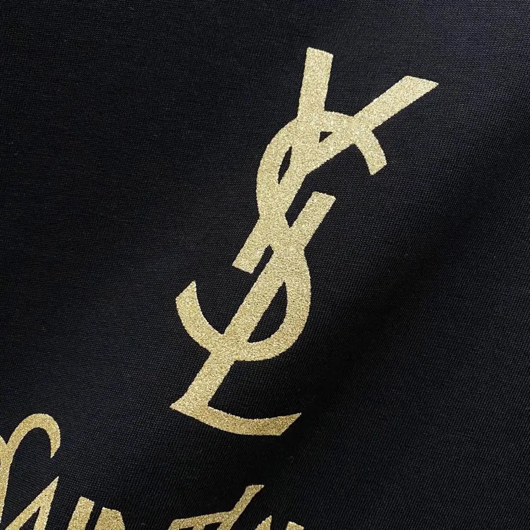Saint Laurent T-Shirts Logo-print crew-neck T-shirt image 10