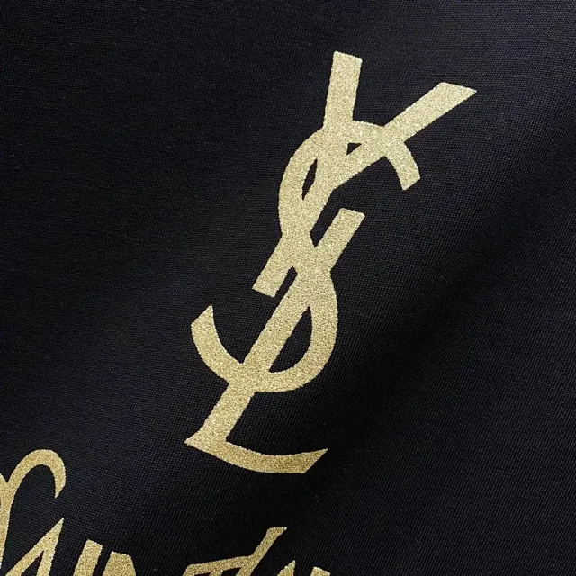 Saint Laurent T-Shirts Logo-print crew-neck T-shirt product detail image 9
