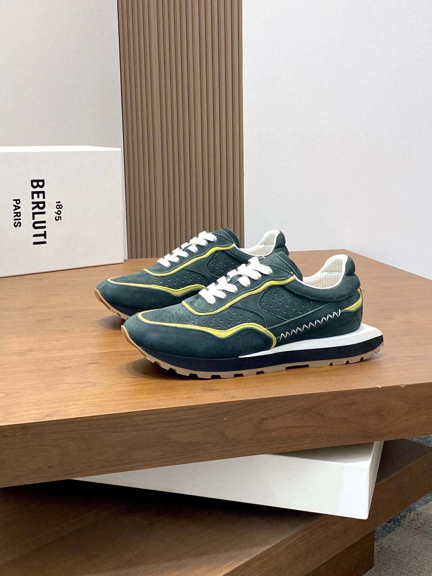 Berluti Sneakers Low-Top Leather with Perforated Panels image 8
