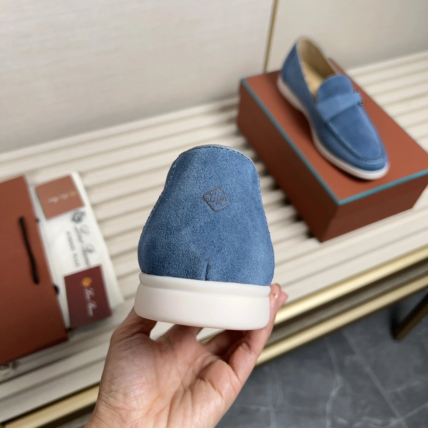 Loro Piana Leather Shoes Summer Walk Loafers image 13
