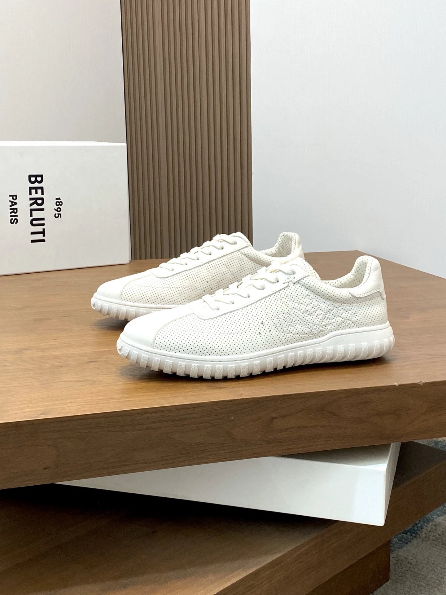 Berluti Sneakers Low-Top Leather with Perforated Panels image 12