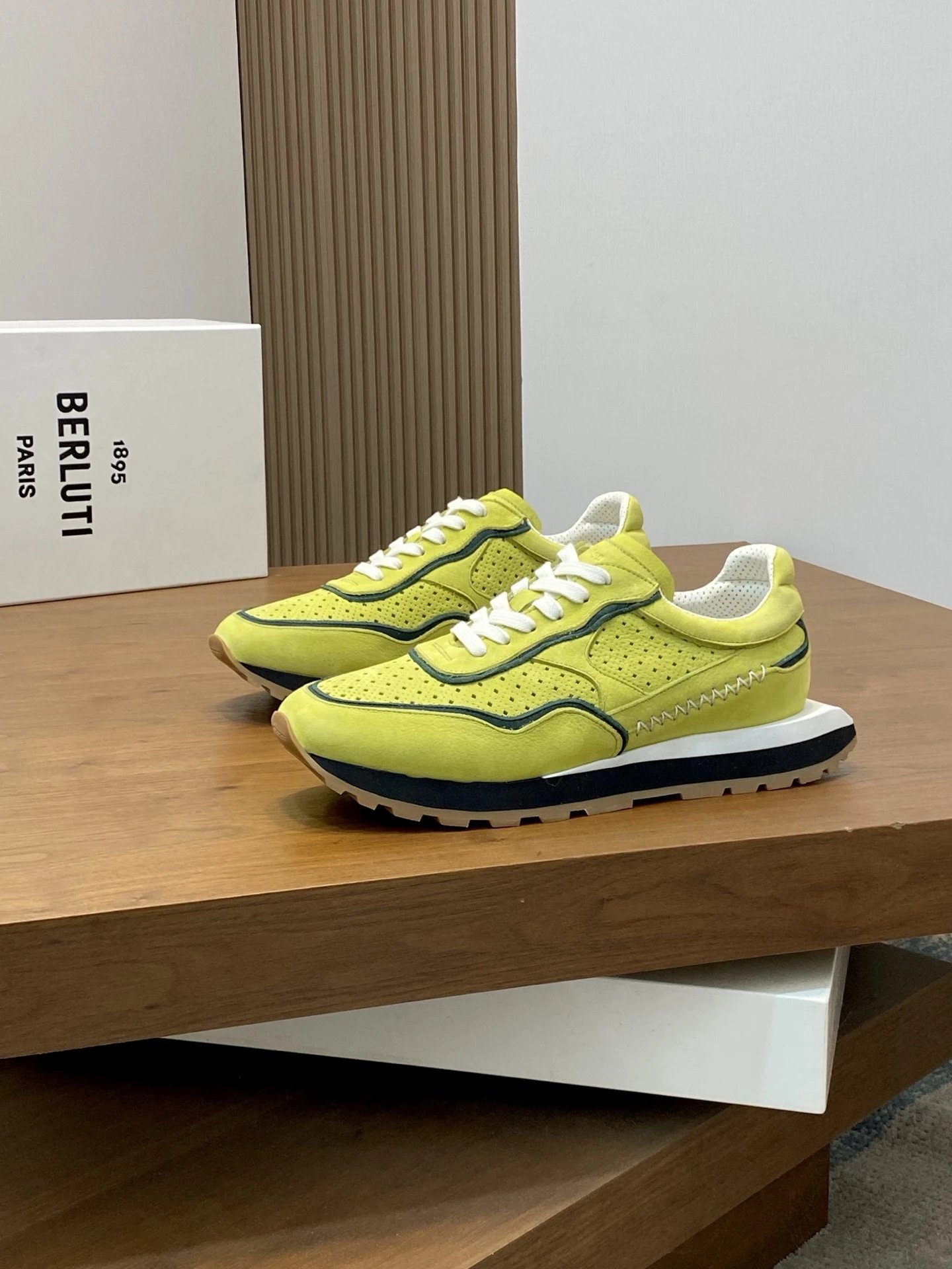 Berluti Sneakers Low-Top Leather with Perforated Panels image 9