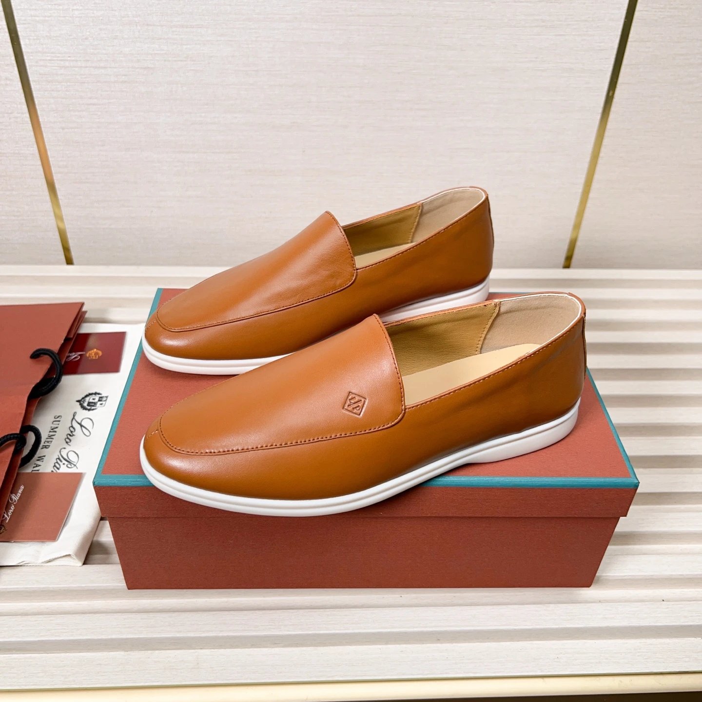 Loro Piana Leather Shoes Summer Walk Loafers image 2