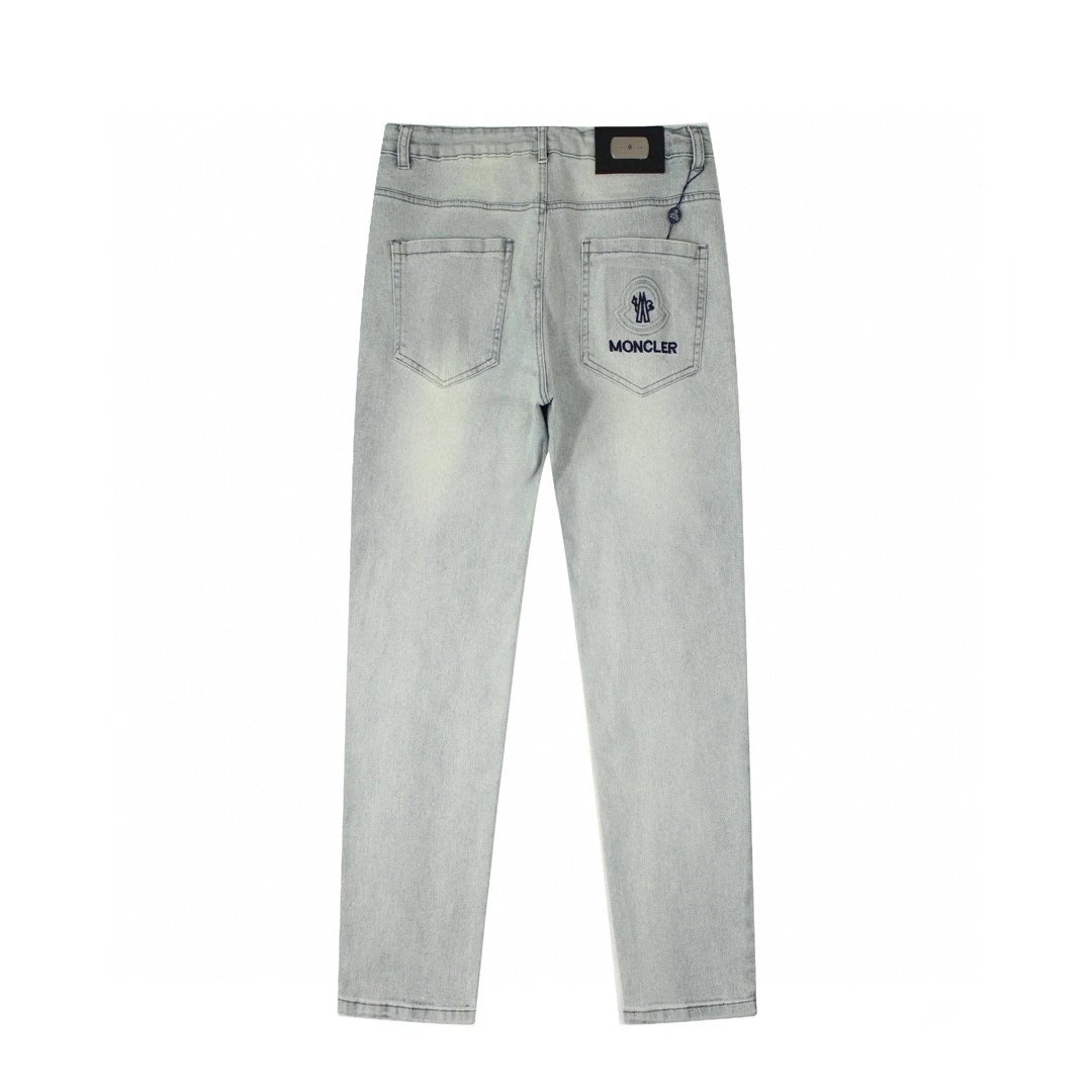 Moncler Jeans Straight-leg logo-patch — 02