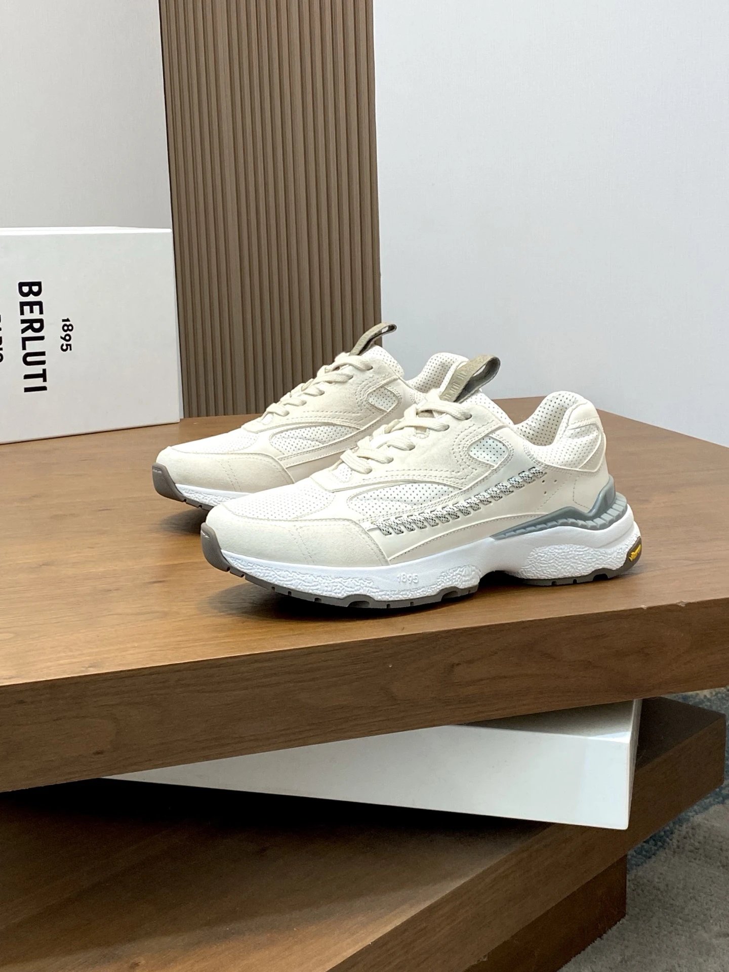 Berluti Sneakers Low-Top Leather with Perforated Panels — 08