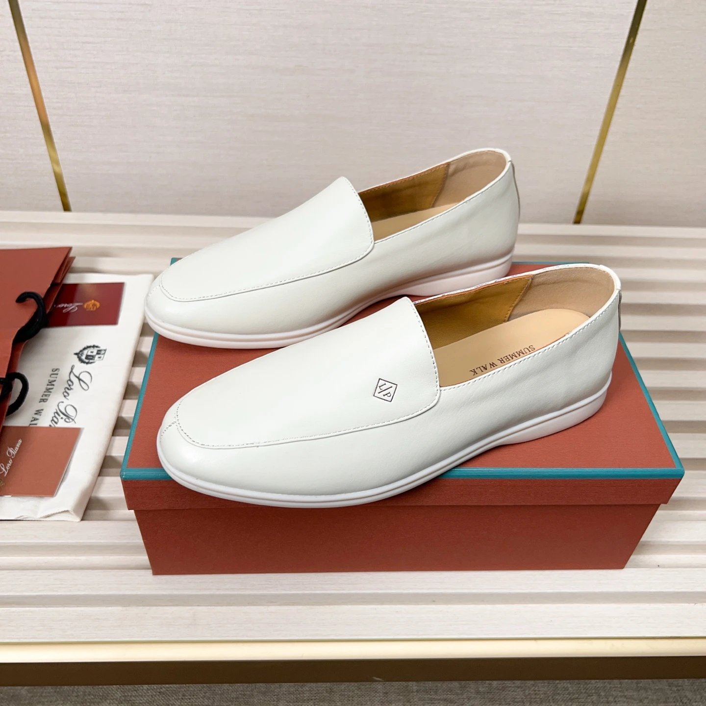 Loro Piana Leather Shoes Summer Walk Loafers image 5