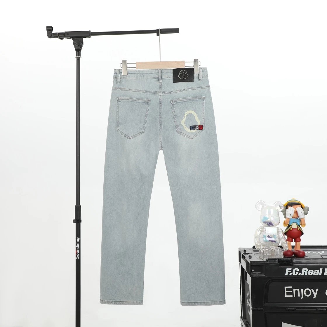 Moncler Jeans Straight-leg logo-patch — 14