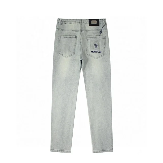 Moncler Jeans Straight-leg logo-patch product detail image 2