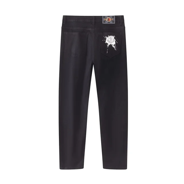 Moncler Jeans Straight-leg logo-patch product detail image 5