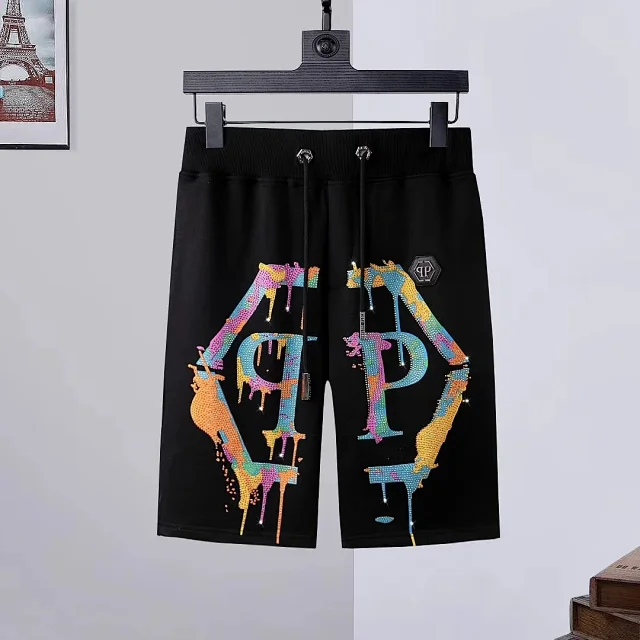Philipp Plein Graphic Drawstring Shorts product detail image 8