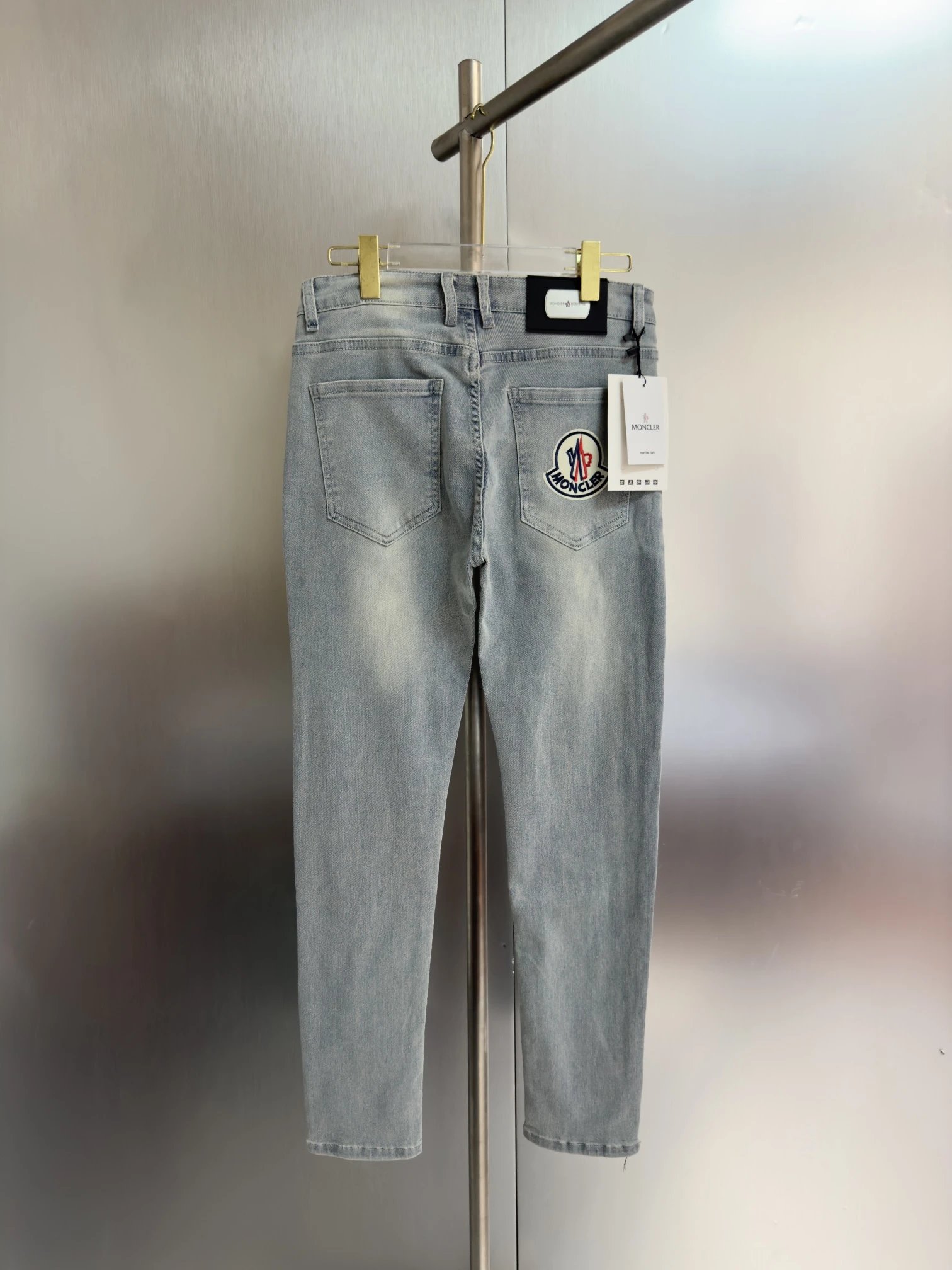 Moncler Jeans Straight-leg logo-patch image 10
