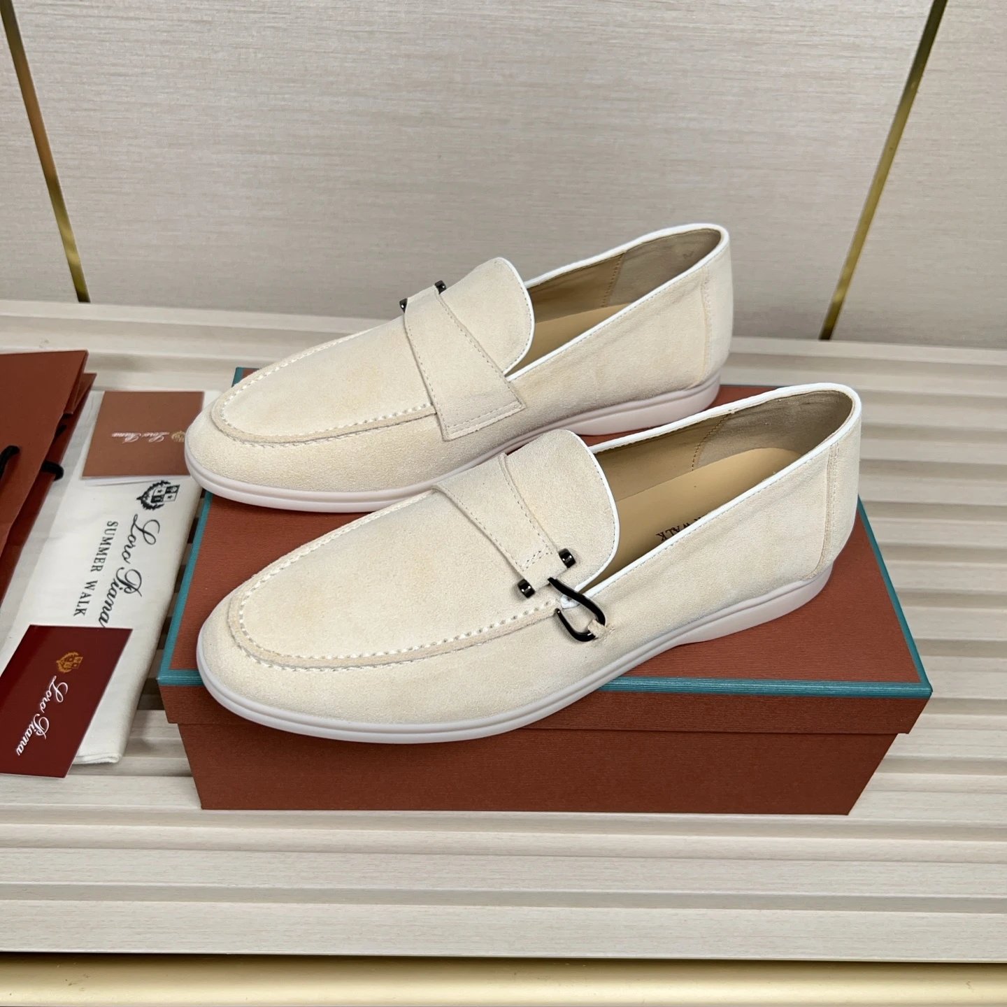 Loro Piana Leather Shoes Summer Walk Loafers — 03