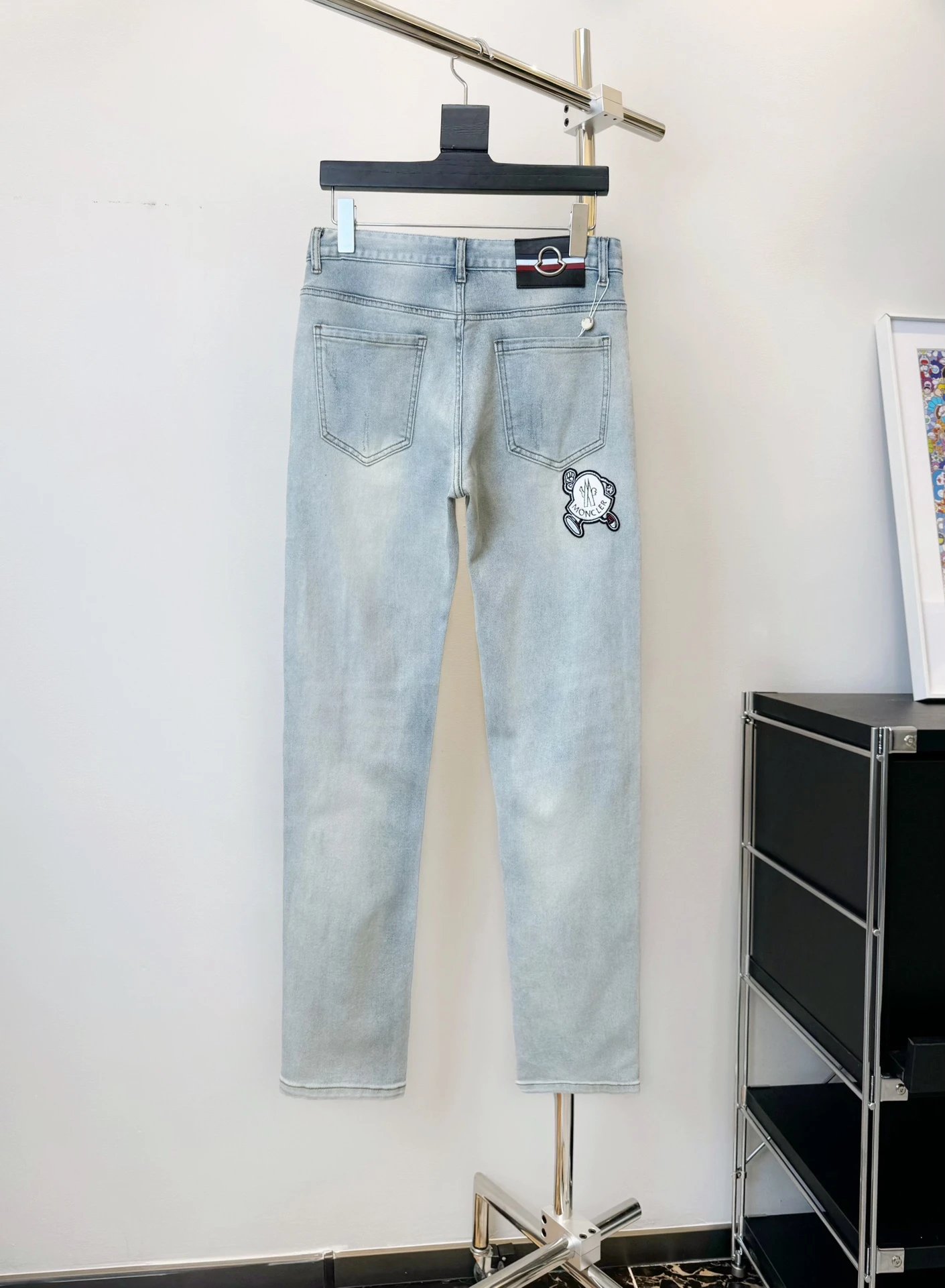 Moncler Jeans Straight-leg logo-patch image 2