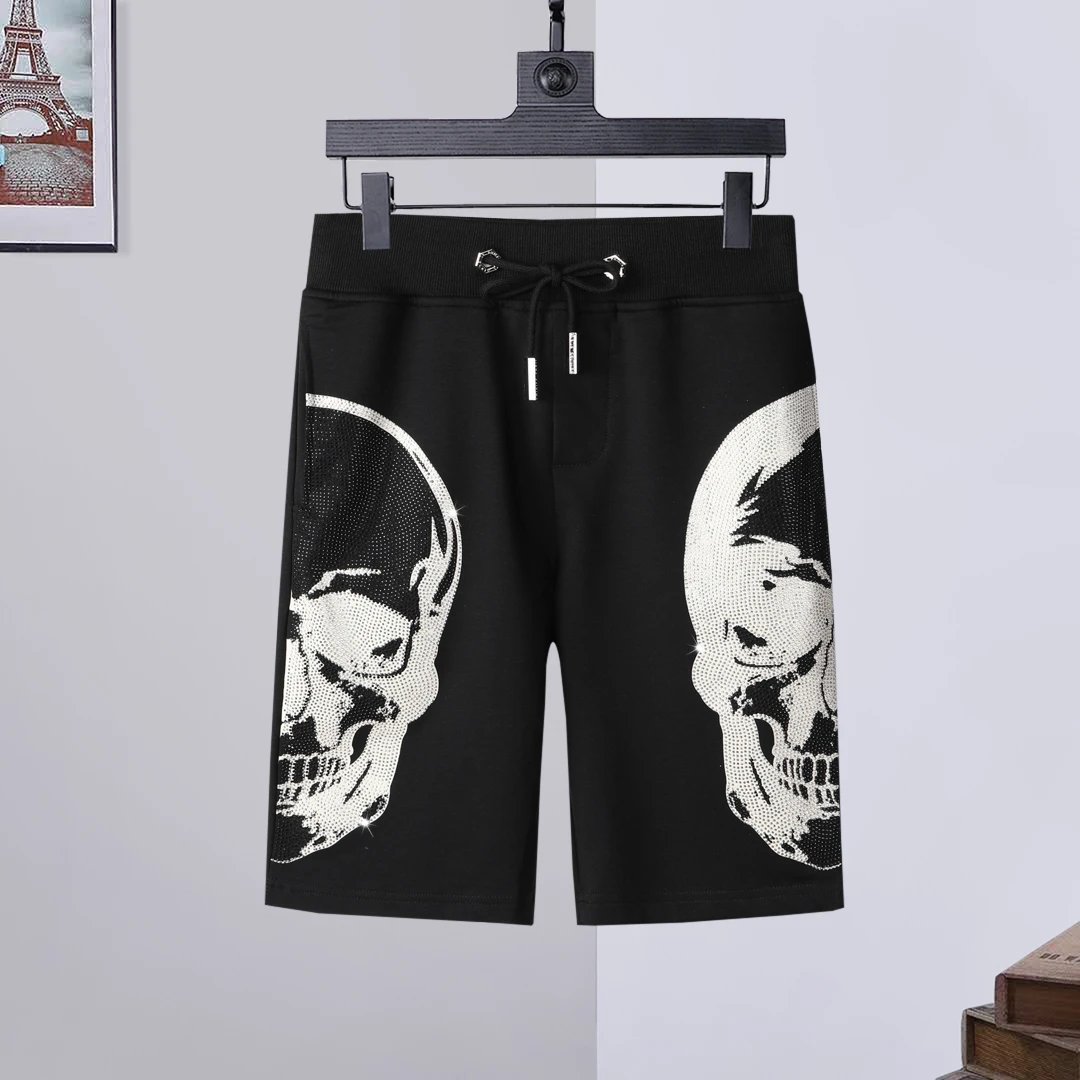 Philipp Plein Graphic Drawstring Shorts image 7