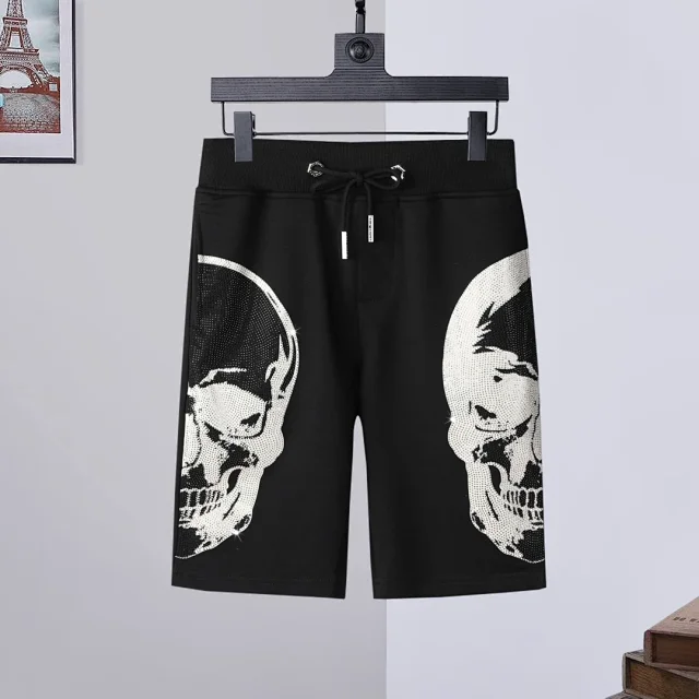 Philipp Plein Graphic Drawstring Shorts product detail image 6