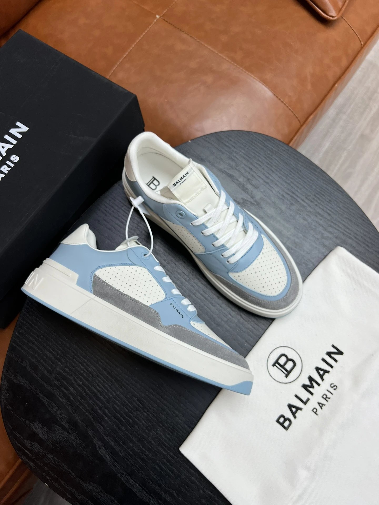 Balmain Sneakers Low-Top Lace-Up Logo image 6