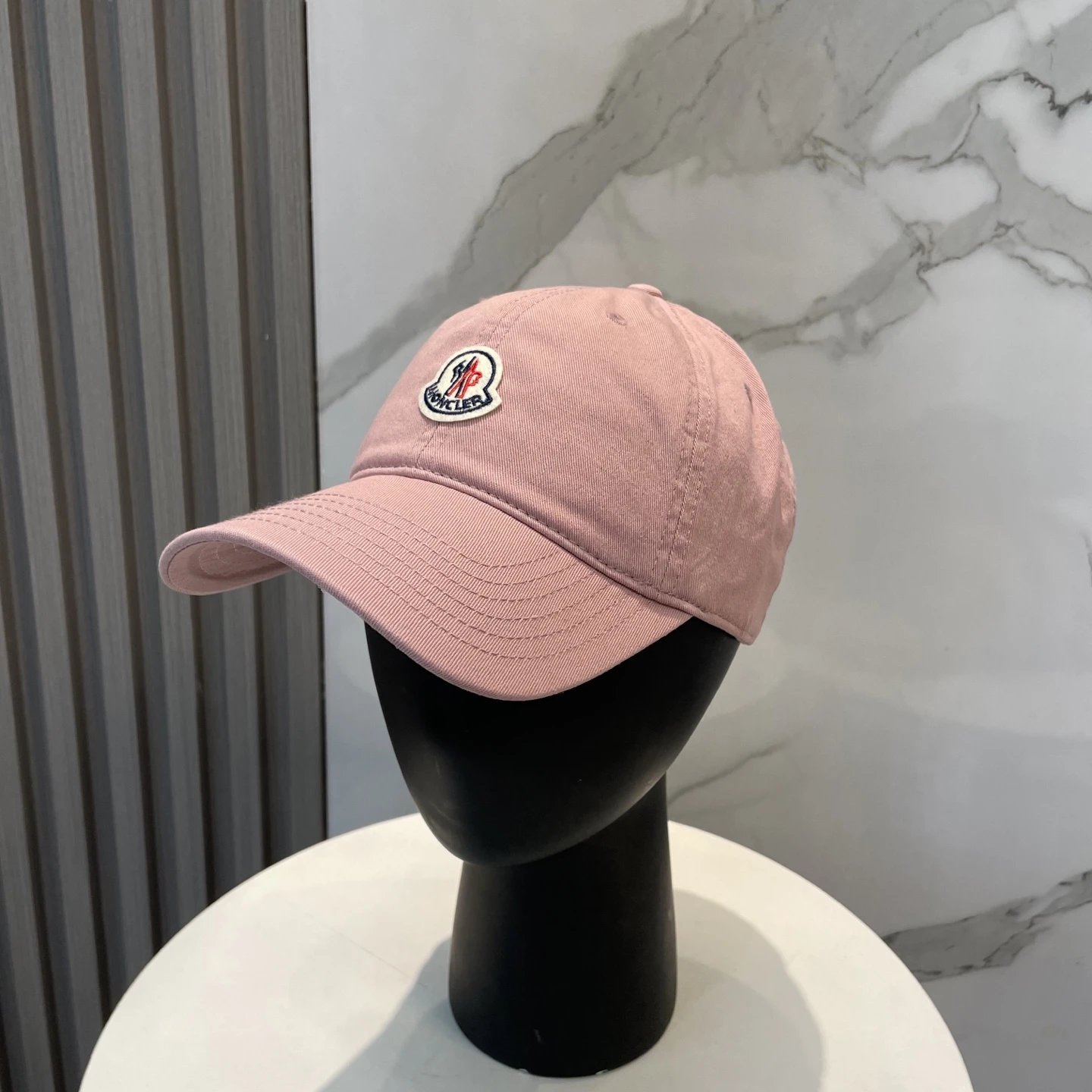 Moncler Hats Logo-patch baseball cap with contrast curved brim image 6