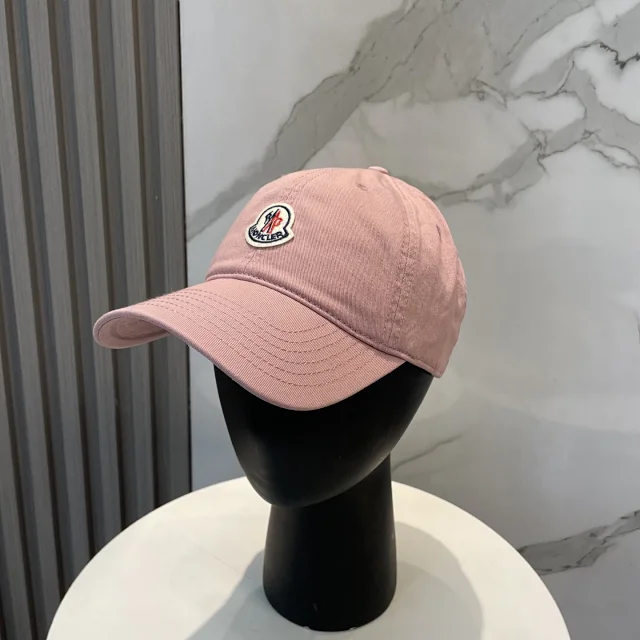 Moncler Hats Logo-patch baseball cap with contrast curved brim product detail image 5