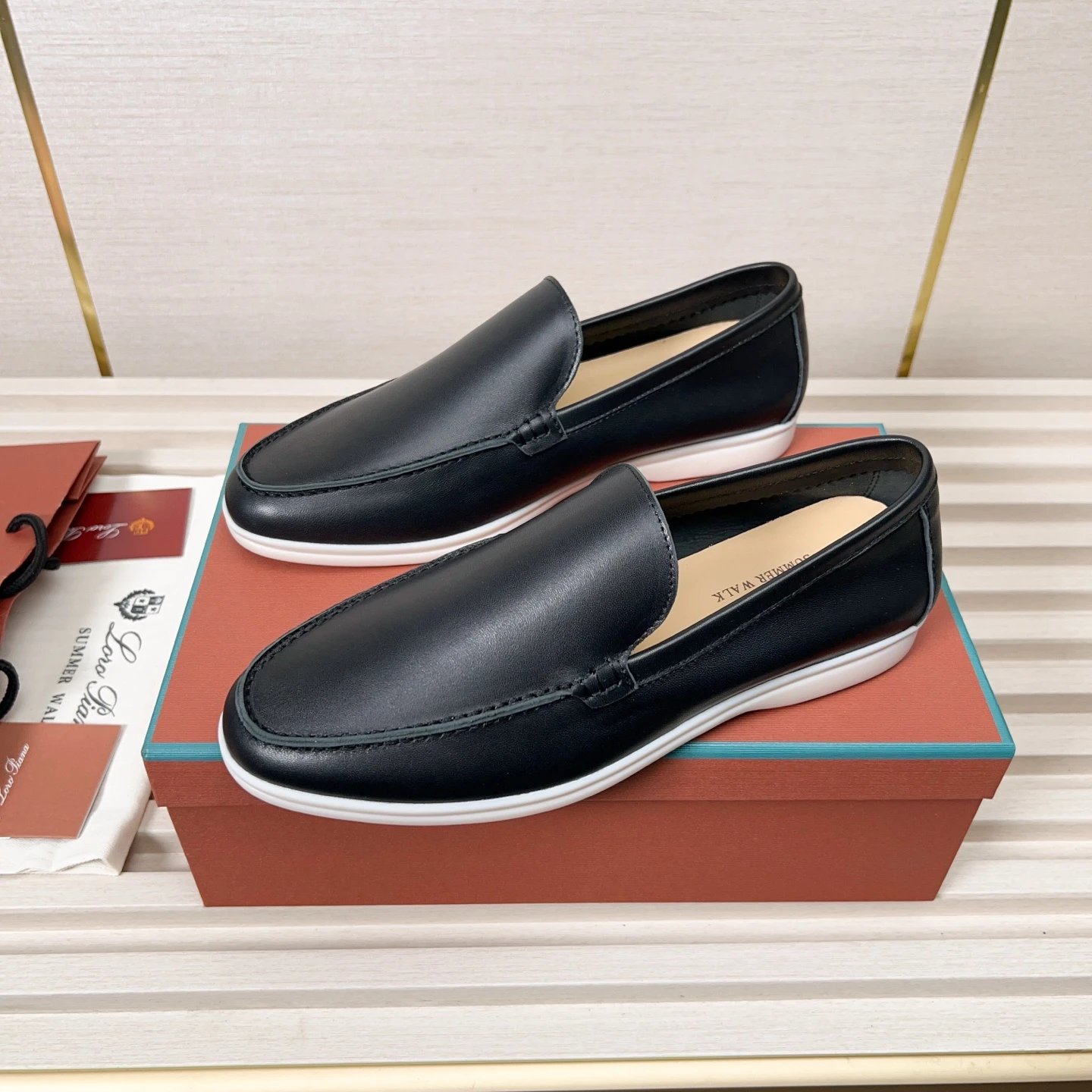 Loro Piana Leather Shoes Summer Walk Loafers — 11
